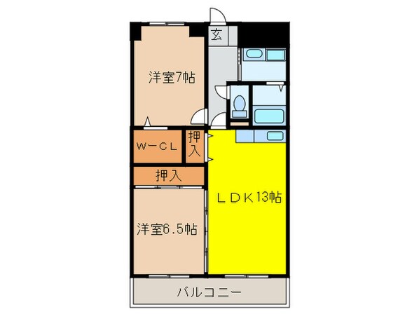 グリーンキャッスルの物件間取画像